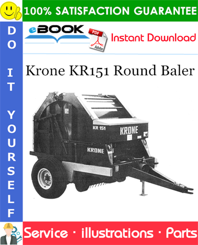 Krone KR151 Round Baler Parts Manual (Serial No.: 6533 to 6572)