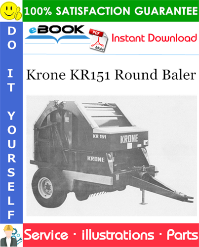 Krone KR151 Round Baler Parts Manual (Serial No.: 6573 to 6663)