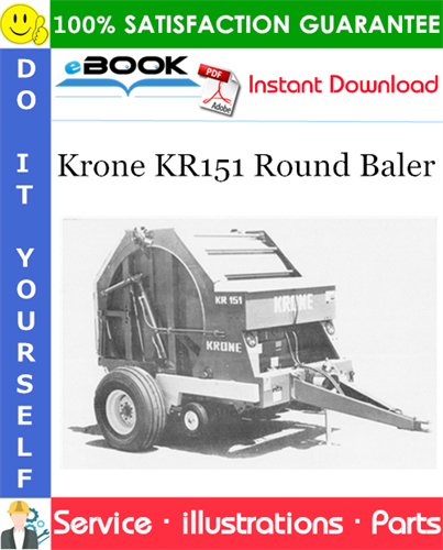 Krone KR151 Round Baler Parts Manual (Serial No.: 7018 to 7142)
