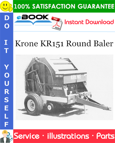Krone KR151 Round Baler Parts Manual (Serial No.: 7293 - 7427)