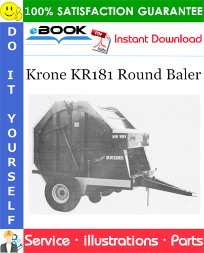 Krone KR181 Round Baler Parts Manual