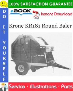 Krone KR181 Round Baler Parts Manual (Serial No.: 6290 - 6309)