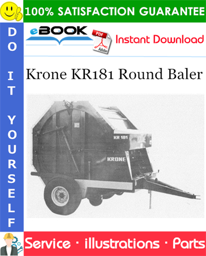 Krone KR181 Round Baler Parts Manual (Serial No.: 6310 - 6329)