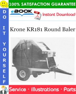 Krone KR181 Round Baler Parts Manual (Serial No.: 6330 - 6364)