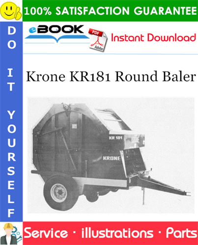 Krone KR181 Round Baler Parts Manual (Serial No.: 6330 - 6364)