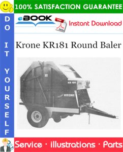 Krone KR181 Round Baler Parts Manual (Serial No.: 6365 - 6399)