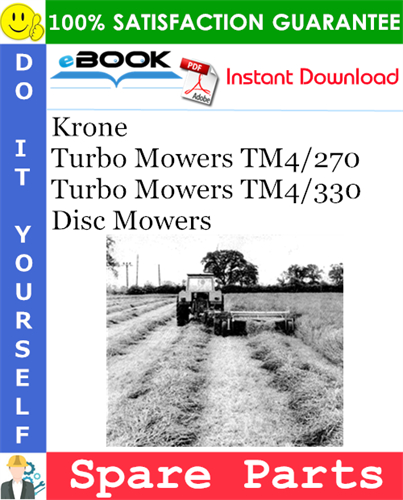 Krone Turbo Mowers TM4/270, Turbo Mowers TM4/330 Disc Mowers