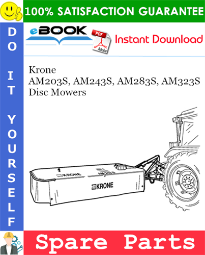 Krone AM203S, AM243S, AM283S, AM323S Disc Mowers