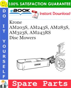 Krone AM203S, AM243S, AM283S, AM323S, AM243RS Disc Mowers