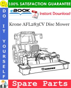 Krone AFL283CV Disc Mower Spare Parts Catalog