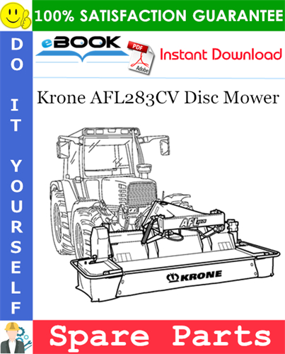 Krone AFL283CV Disc Mower Spare Parts Catalog