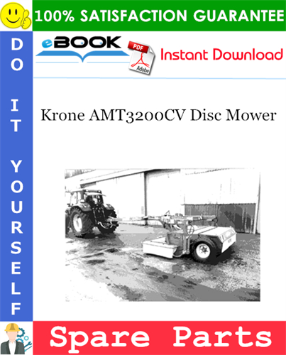 Krone AMT3200CV Disc Mower Spare Parts Catalog