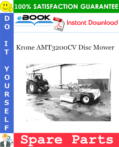 Krone AMT3200CV Disc Mower Spare Parts Catalog