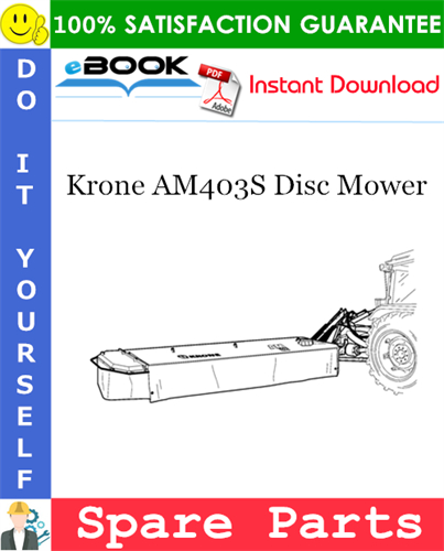 Krone AM403S Disc Mower Spare Parts Catalog