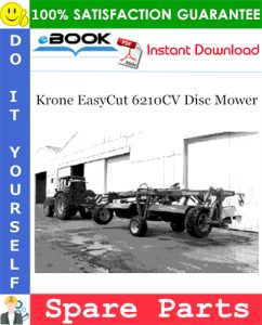 Krone EasyCut 6210CV Disc Mower Spare Parts Catalog