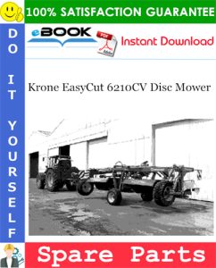 Krone EasyCut 6210CV Disc Mower Spare Parts Catalog