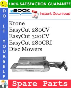 Krone EasyCut 280CV, EasyCut 320CV, EasyCut 280CRI Disc Mowers