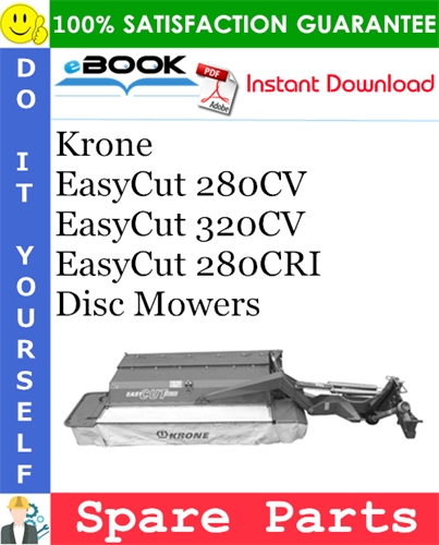 Krone EasyCut 280CV, EasyCut 320CV, EasyCut 280CRI Disc Mowers