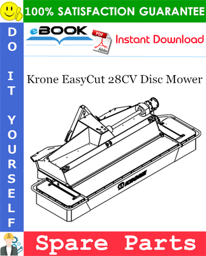Krone EasyCut 28CV Disc Mower Spare Parts Catalog