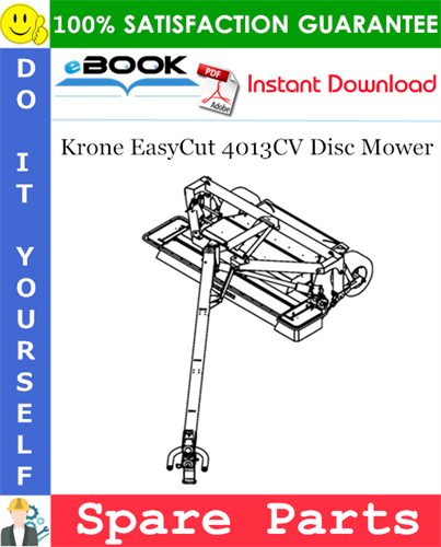 Krone EasyCut 4013CV Disc Mower Spare Parts Catalog