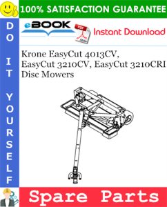 Krone EasyCut 4013CV, EasyCut 3210CV, EasyCut 3210CRI Disc Mowers
