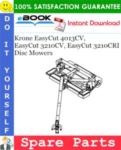 Krone EasyCut 4013CV, EasyCut 3210CV, EasyCut 3210CRI Disc Mowers