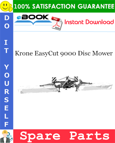 Krone EasyCut 9000 Disc Mower Spare Parts Catalog