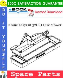 Krone EasyCut 32CRI Disc Mower Spare Parts Catalog