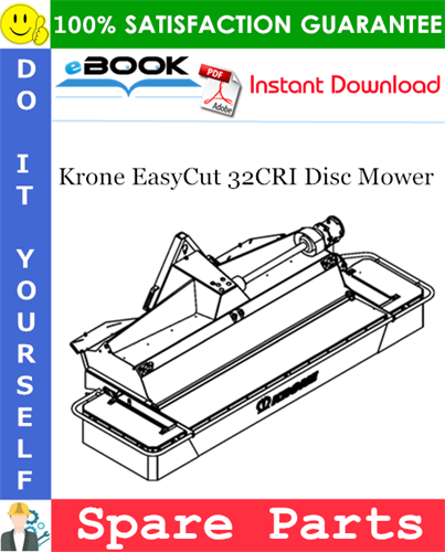 Krone EasyCut 32CRI Disc Mower Spare Parts Catalog