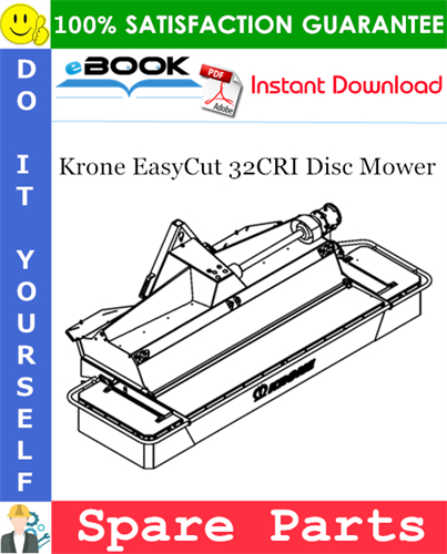 Krone EasyCut 32CRI Disc Mower Spare Parts Catalog