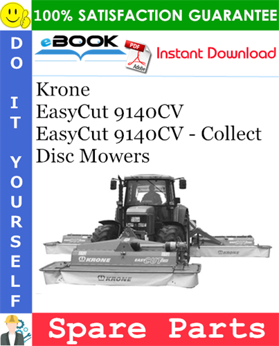 Krone EasyCut 9140CV, EasyCut 9140CV - Collect Disc Mowers