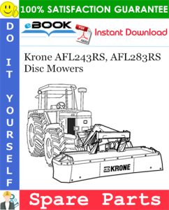 Krone AFL243RS, AFL283RS Disc Mowers Spare Parts Catalog