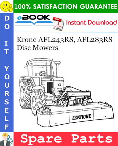 Krone AFL243RS, AFL283RS Disc Mowers Spare Parts Catalog