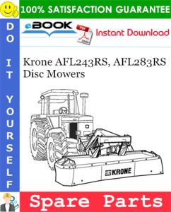 Krone AFL243RS, AFL283RS Disc Mowers Spare Parts Catalog