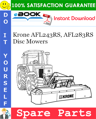 Krone AFL243RS, AFL283RS Disc Mowers Spare Parts Catalog