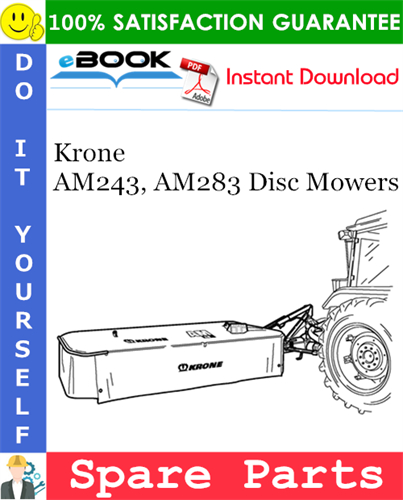 Krone AM243, AM283 Disc Mowers Spare Parts Catalog