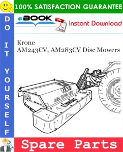 Krone AM243CV, AM283CV Disc Mowers Spare Parts Catalog