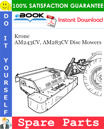 Krone AM243CV, AM283CV Disc Mowers Spare Parts Catalog