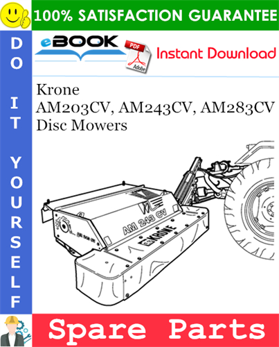 Krone AM203CV, AM243CV, AM283CV Disc Mowers Spare Parts Catalog