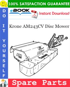Krone AM243CV Disc Mower Spare Parts Catalog