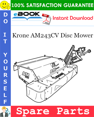 Krone AM243CV Disc Mower Spare Parts Catalog