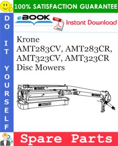 Krone AMT283CV, AMT283CR, AMT323CV, AMT323CR Disc Mowers