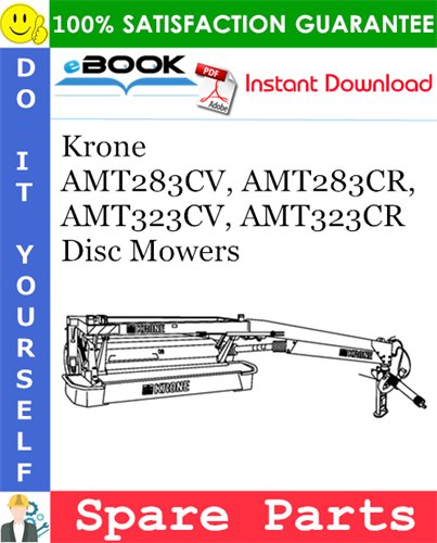 Krone AMT283CV, AMT283CR, AMT323CV, AMT323CR Disc Mowers