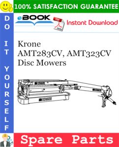 Krone AMT283CV, AMT323CV Disc Mowers Spare Parts Catalog