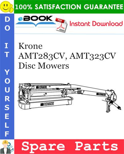 Krone AMT283CV, AMT323CV Disc Mowers Spare Parts Catalog
