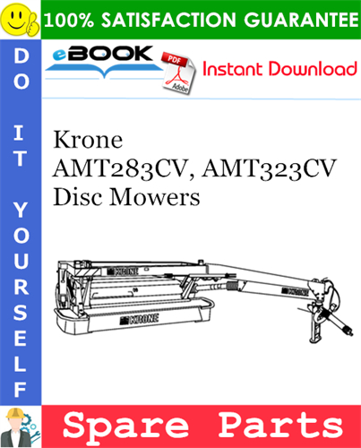 Krone AMT283CV, AMT323CV Disc Mowers Spare Parts Catalog