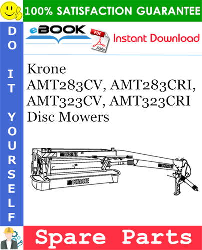 Krone AMT283CV, AMT283CRI, AMT323CV, AMT323CRI Disc Mowers