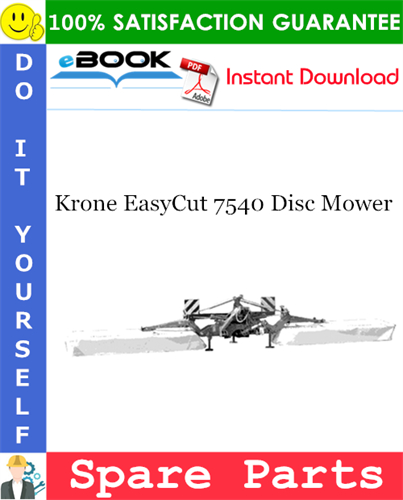 Krone EasyCut 7540 Disc Mower Spare Parts Catalog