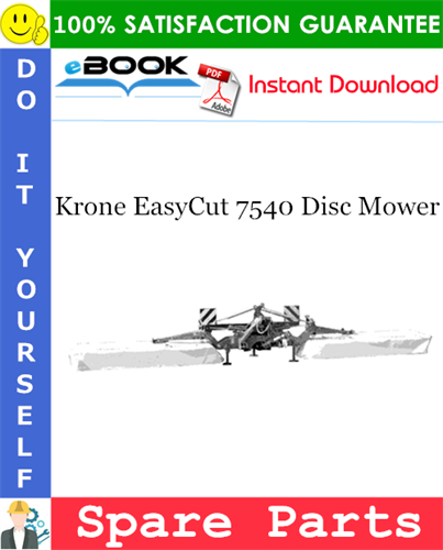 Krone EasyCut 7540 Disc Mower Spare Parts Catalog