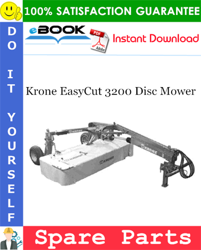Krone EasyCut 3200 Disc Mower Spare Parts Catalog